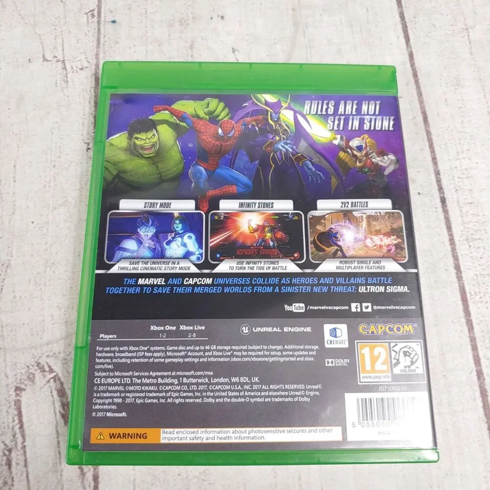 PAL, Marvel Vs Capcom Infinite (Microsoft Xbox One , 2017) - Used TESTED WORKING